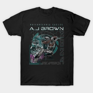 A.J. Brown: History in the Making -Philadelphia Eagles Wide Receiver 2024 Illustration T-Shirt